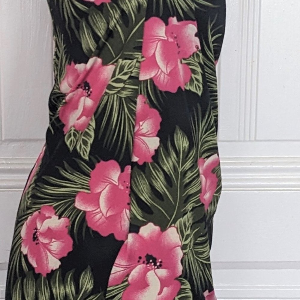 Pinup Couture Tiki Hibiscus Dress PUG - Picture 6 of 10